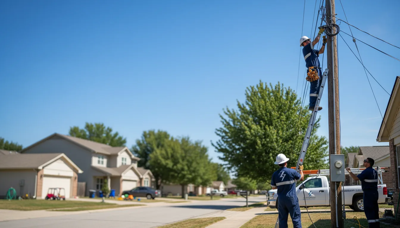 Residential electrician providing installation services in Rainbow Lake, NY